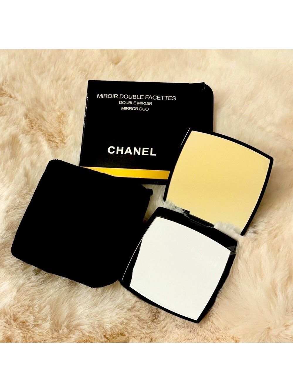 Chanel NIB Double Facette Compact Mirror